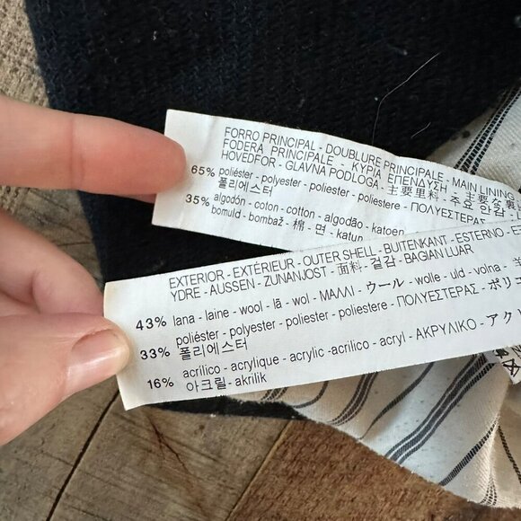 Faux Fur Hooded Black Coat With Snap Buttons & Pockets - Picture 6 of 10